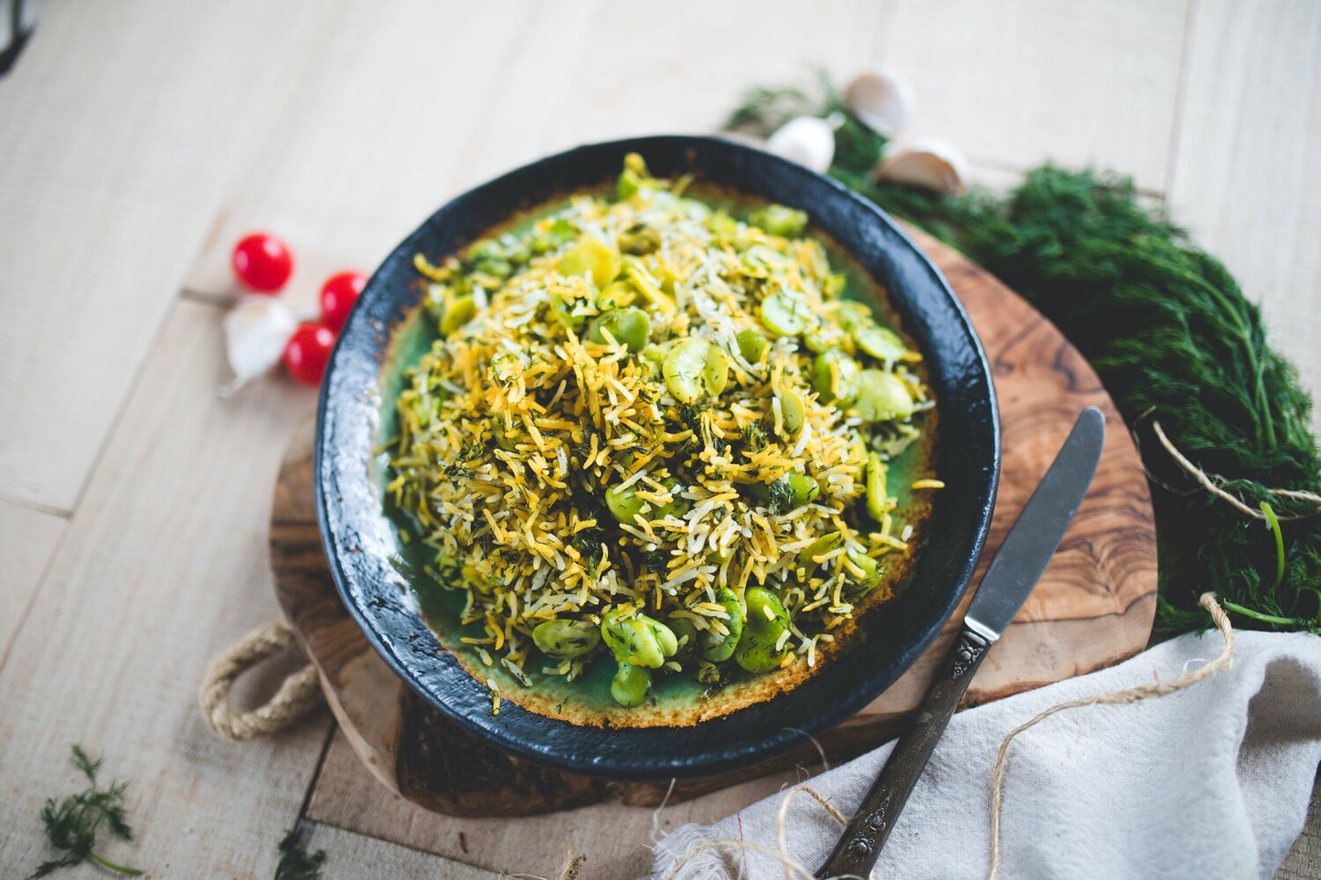 Baqali Polow "Fava Dill Rice"