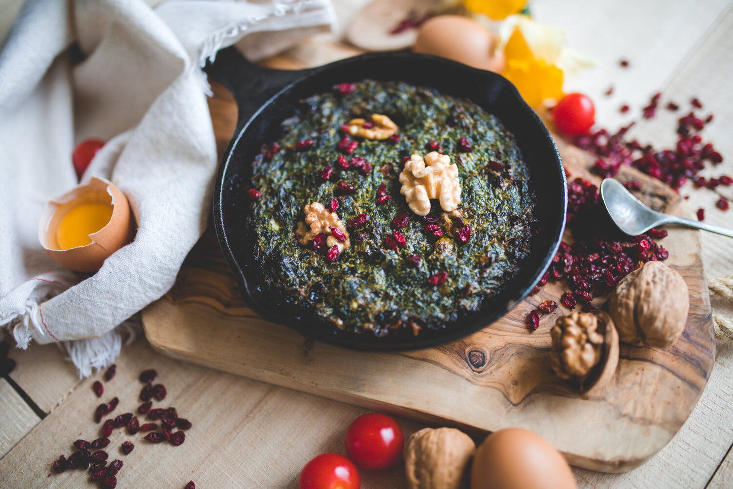 Kuku Sabzy "Mixed Herbs Frittata"