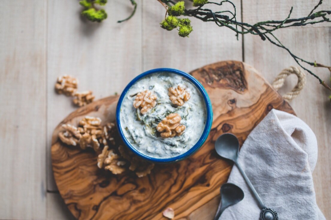 Borani Esfenaj "Yogurt Spinach Dip"