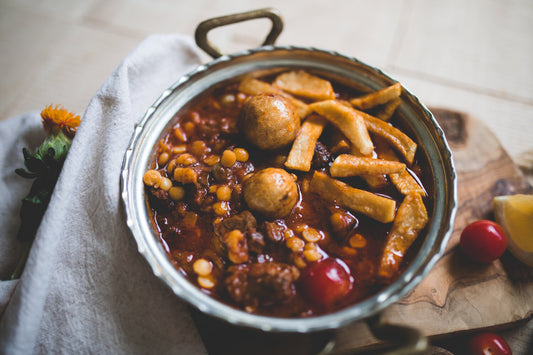 Beef and Split Pea Stew "Qeymeh Bodemjan"